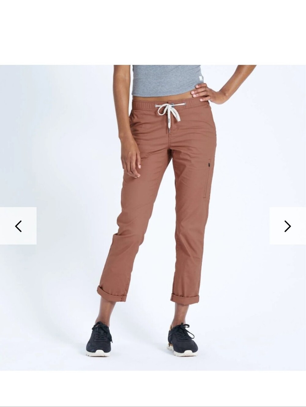 Vouri Women's Ripstop Pant In The Color Copper Sz M Organic Cotton